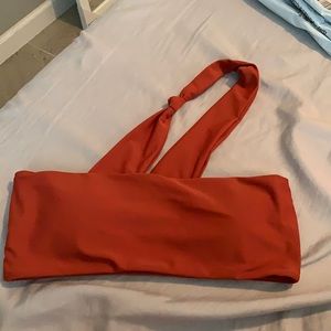 rusty red- orange bikini top